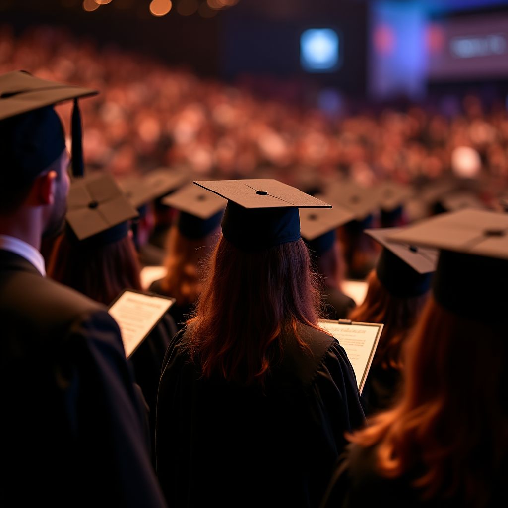 Ceremonia de graduación de estudiantes